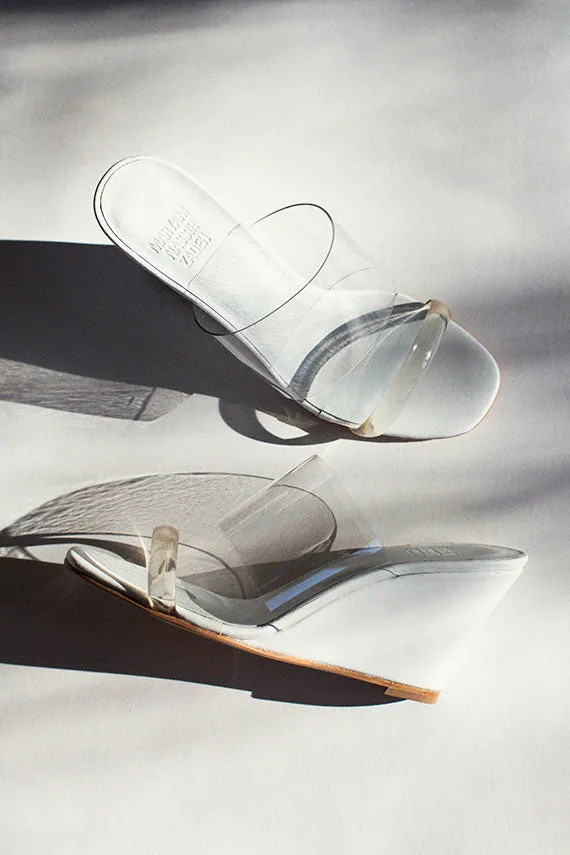 White Olympia Wedge