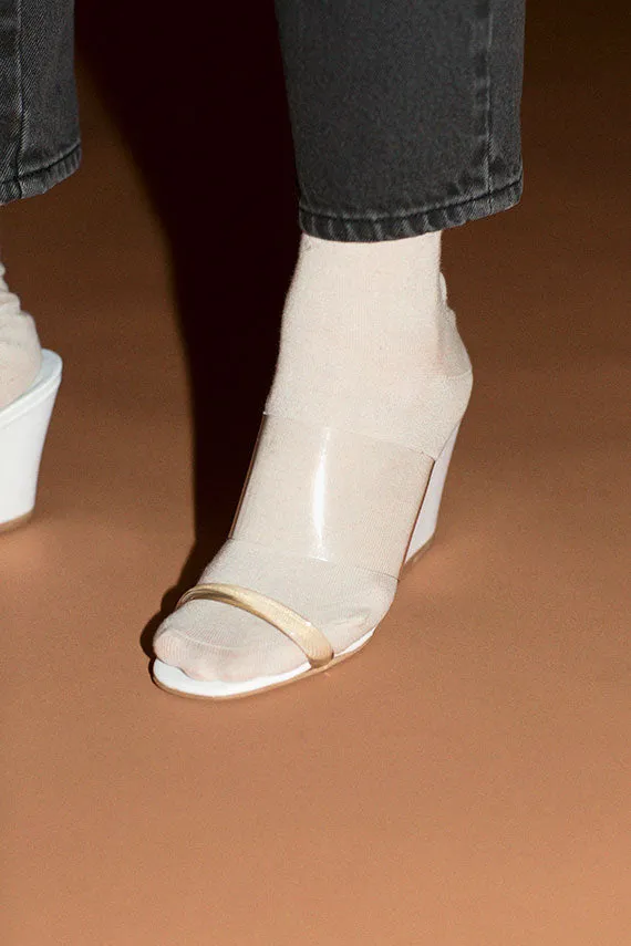 White Olympia Wedge