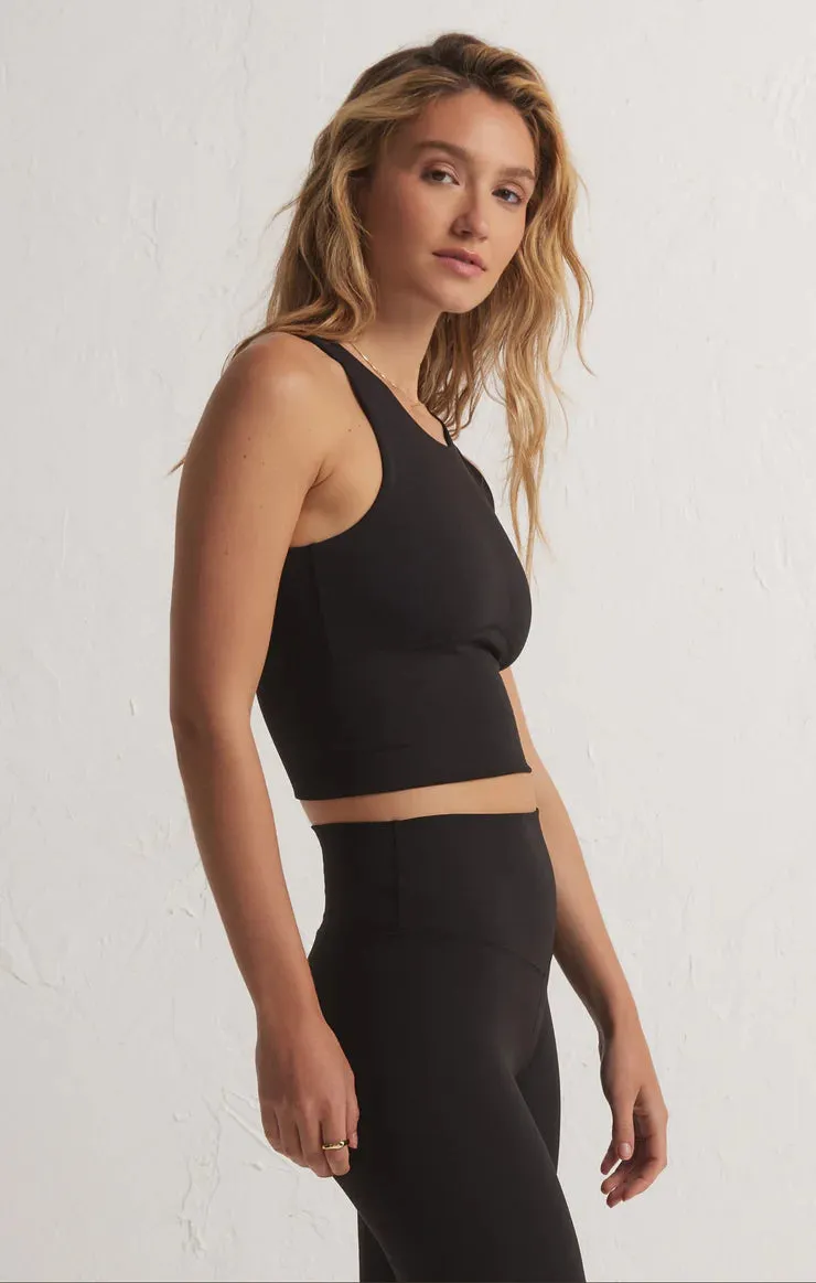 Z SUPPLY - RISE UP TANK BRA BLACK