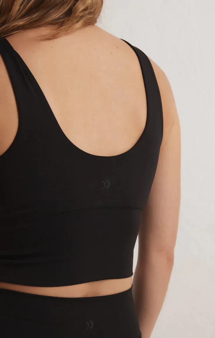 Z SUPPLY - RISE UP TANK BRA BLACK