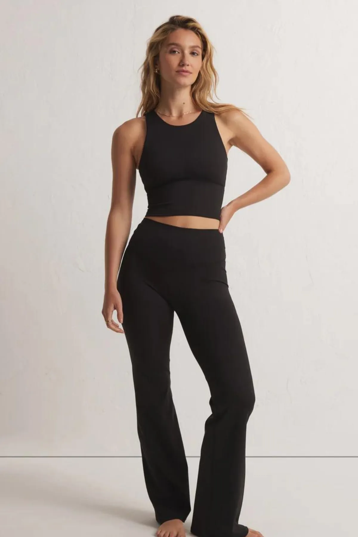 Z SUPPLY - RISE UP TANK BRA BLACK
