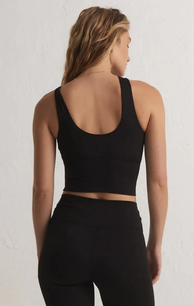 Z SUPPLY - RISE UP TANK BRA BLACK